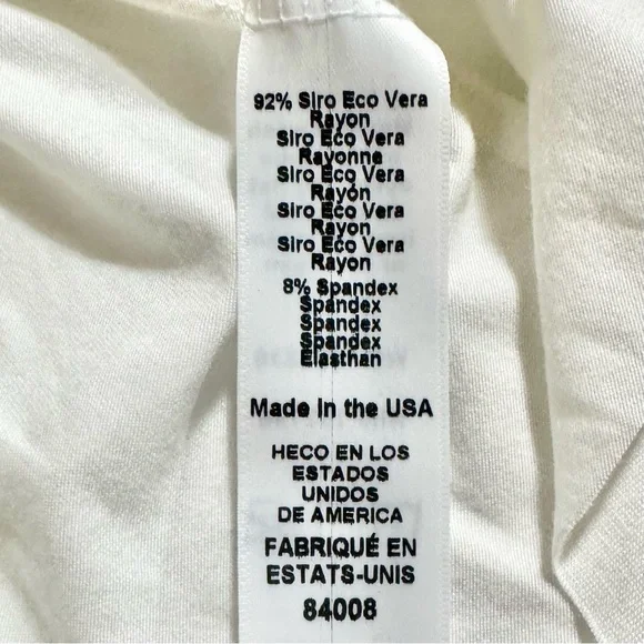 Michael Stars Vanessa White Eco Luxe Jersey Waterfall Draped Cardigan Size Small - Picture 7 of 8